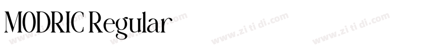 MODRIC Regular字体转换 MODRIC Regular字体转换